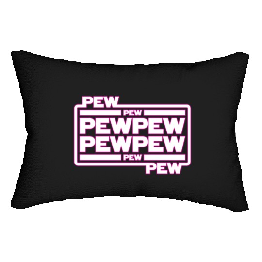 Pew Pew Pew Lumbar Pillows