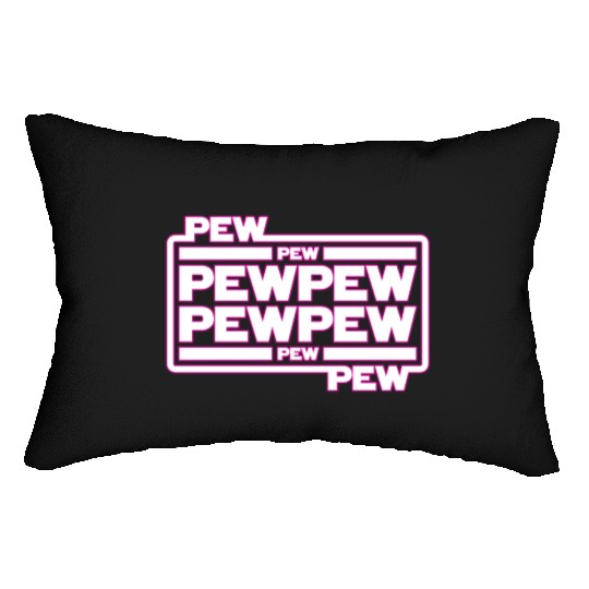 Pew Pew Pew Lumbar Pillows