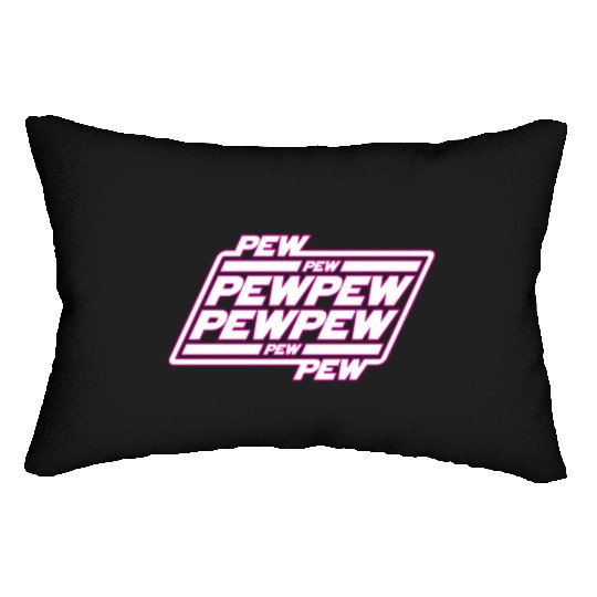 Pew Pew Pew Lumbar Pillows