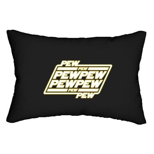 Pew Pew Pew Lumbar Pillows