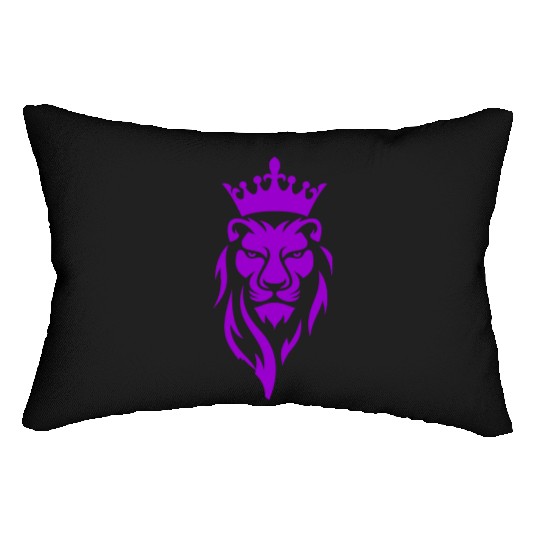 LION LILAC Lumbar Pillows
