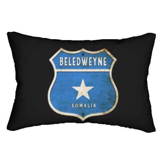 Beledweyne Somalia Crest Flag Design Lumbar Pillows