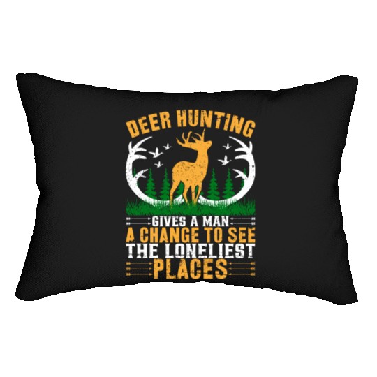 Deer hunting Lumbar Pillows