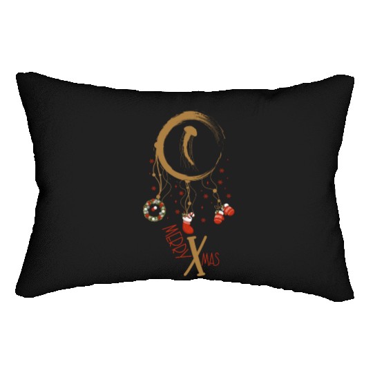 Winter dreamcatcher Christmas Jellyfish Lumbar Pillows