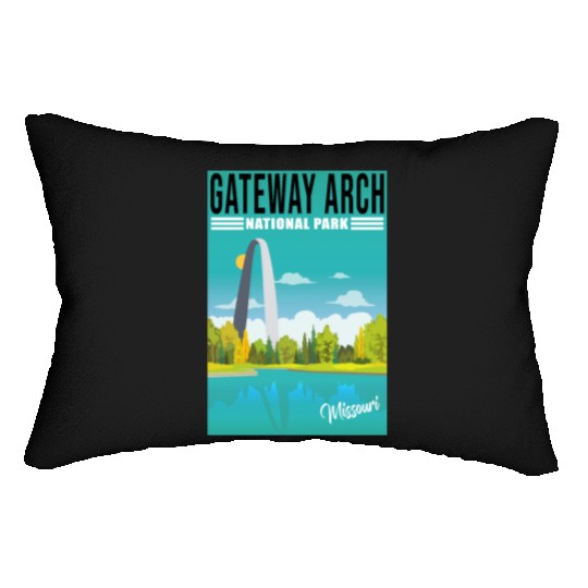 Gateway Arch National Park Missouri, St Louis Lumbar Pillows