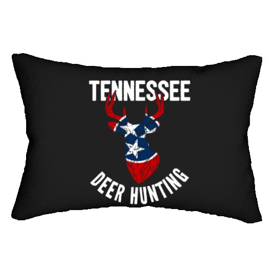 Tennessee Deer Hunting Buck Stag Hunter Lumbar Pillows