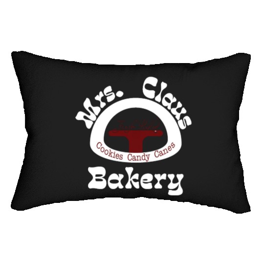 Christmas Lumbar Pillows, Mrs. Claus Bakery Lumbar Pillows,