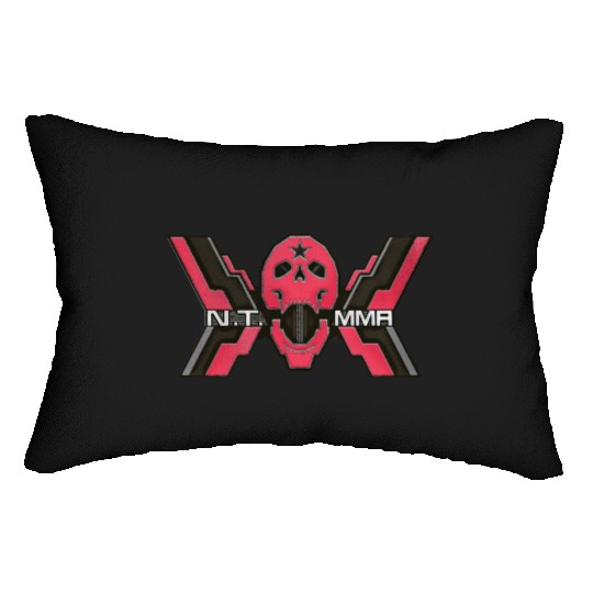 RED NT MMA graphic Lumbar Pillows