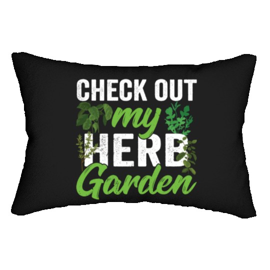 Check Out My Herb Garden Herbalist Herbs Gardening Lumbar Pillows