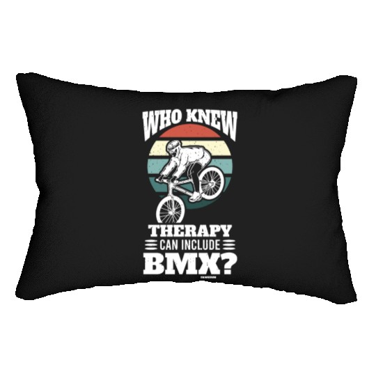 BMX bike freestyle downhill Lumbar Pillows