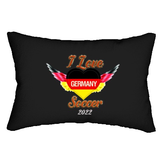 I Love Germany Soccer 2022 Lumbar Pillows