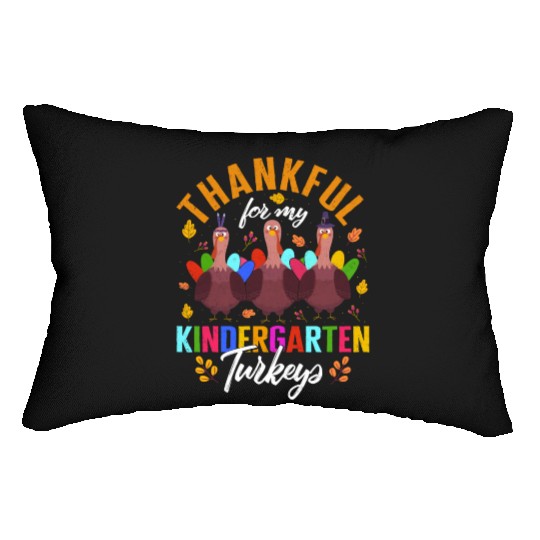 Thanksgiving Lumbar Pillows, Thankful For My Kindergarten