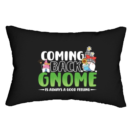 Garden Gnomes Gnome Lover Funny Gnome Gardening Lumbar Pillows