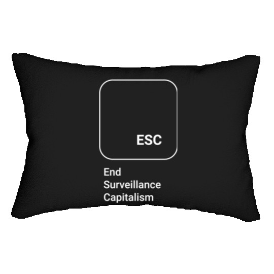 ESC - End Surveillance Capitalism Lumbar Pillows