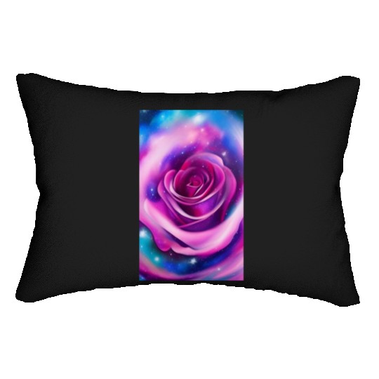 Galaxy rose Lumbar Pillows