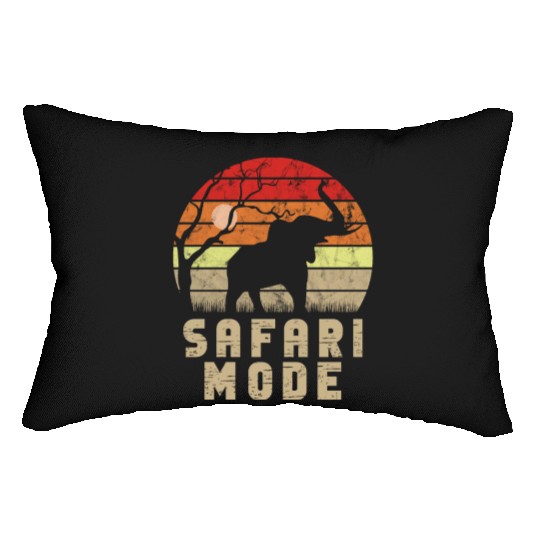 Safari Mode - African Safari Adenventures Lumbar Pillows