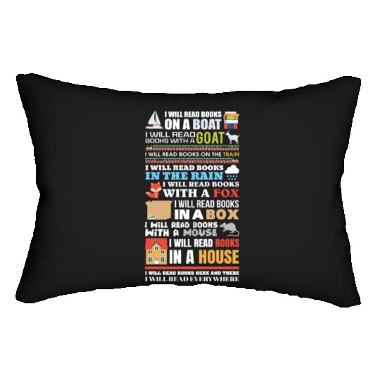 Reading Library Literature Read Books Lover Reader Lumbar Pillows