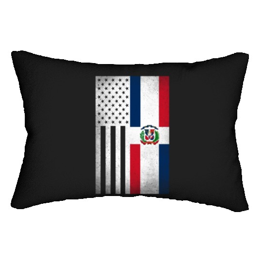 Dominican Republic Design for Dominican Americans Lumbar Pillows
