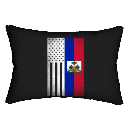 Haiti Design for proud Haitian Americans Lumbar Pillows