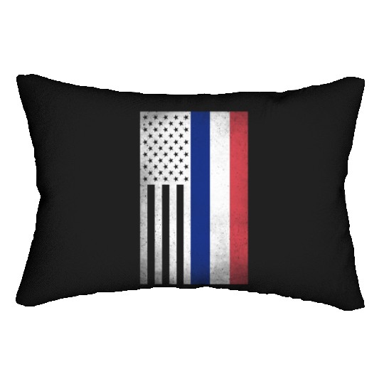 France Design for proud French Americans Lumbar Pillows