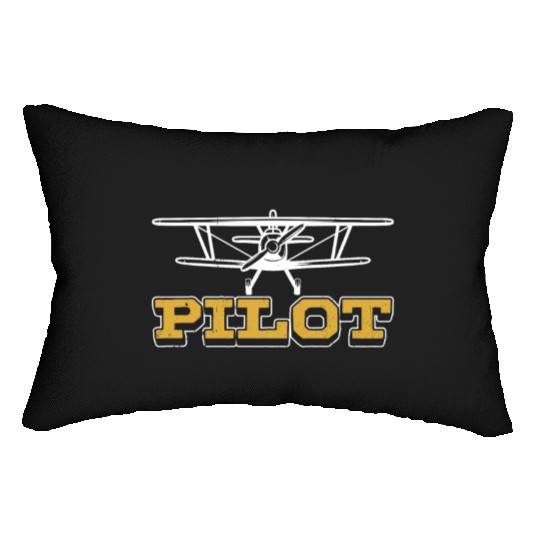 Pilot Small Airplane Aircraft Private Lumbar Pillows