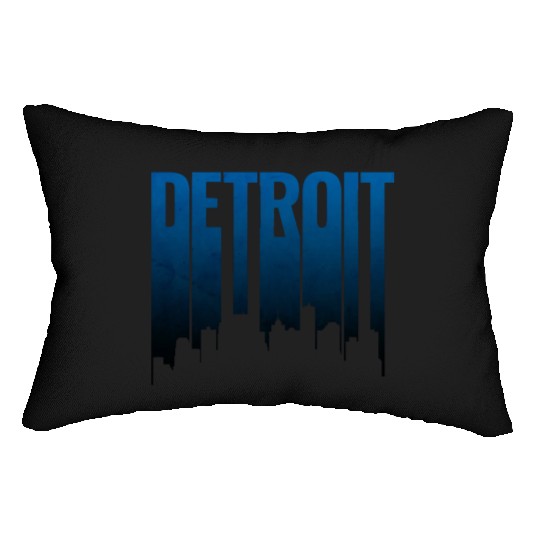 Detroit Michigan Lumbar Pillows