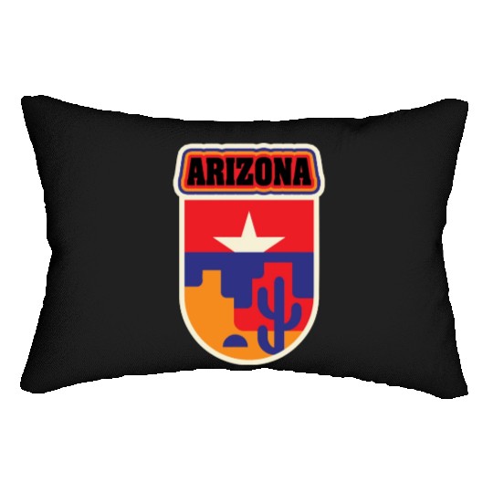 US States Arizonna Lumbar Pillows