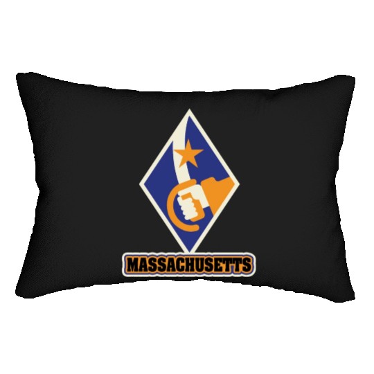 US States MASSACHUSETTS Lumbar Pillows