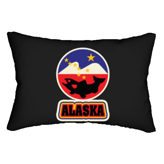 US States ALASKA Lumbar Pillows