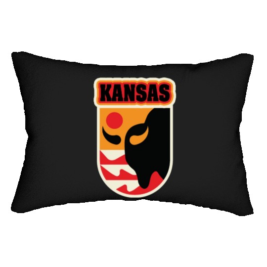 US States KANSAS Lumbar Pillows