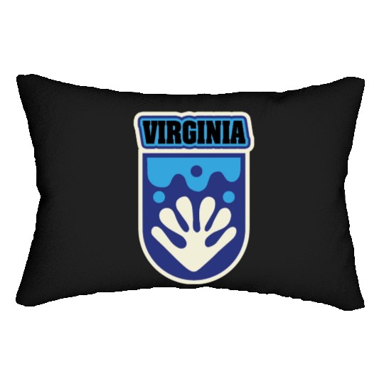 US States VIRGINIA Lumbar Pillows