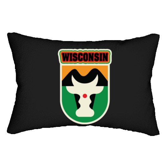 US States WISCONSIN Lumbar Pillows