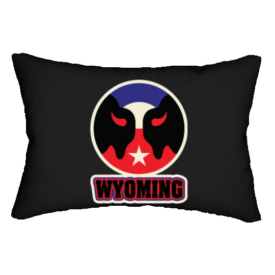 US States WYOMING Lumbar Pillows