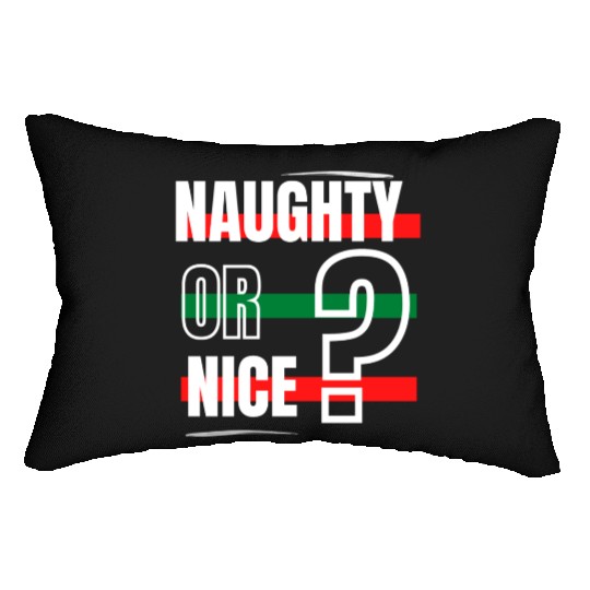 Naughty or Nice? Lumbar Pillows