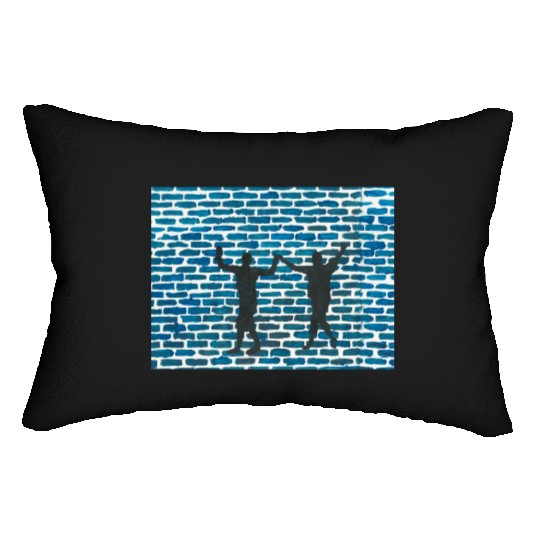 dancing amongst tropical waters by Yeshaya Dank Lumbar Pillows