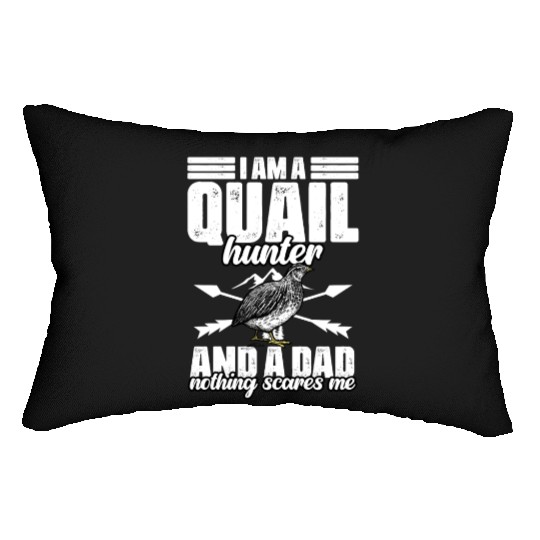 Funny Quail Hunting Hobby Northern Bobwhite Quail Lumbar Pillows