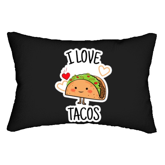 I Love Tacos Lumbar Pillows