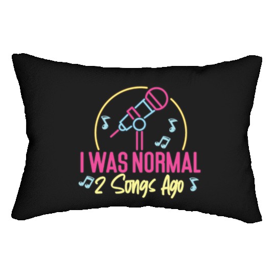 Karaoke Singer 80s Retro I Was Lumbar Pillows