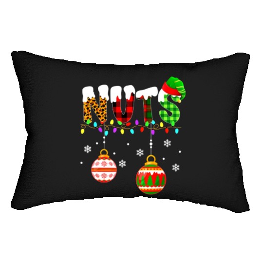 Funny Chest Nuts Couples Christmas Chestnuts Xmas Lumbar Pillows