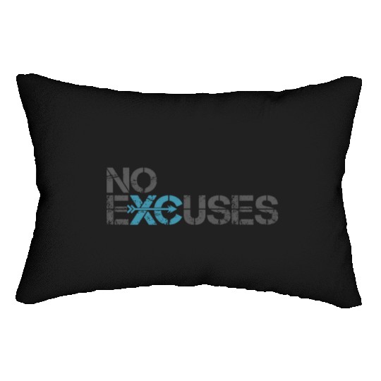 Cross Country Running No Excuses Lumbar Pillows