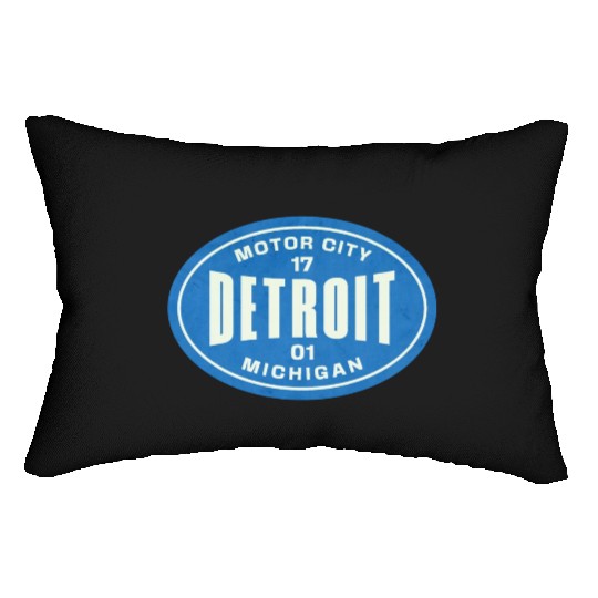 Detroit Michigan Lumbar Pillows