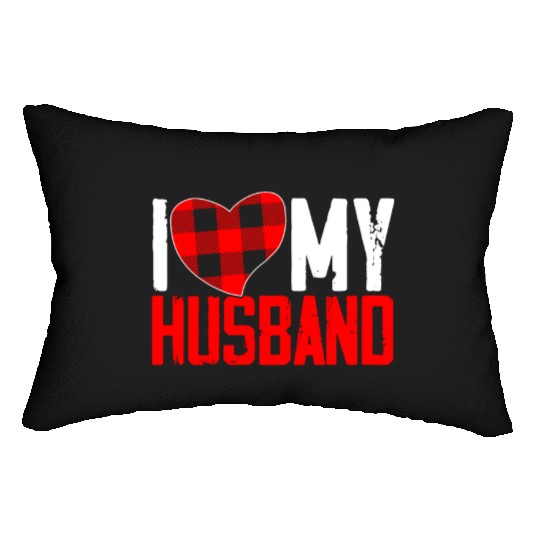I Love My Hubby Valentines Day Marriage Cupid Love Lumbar Pillows