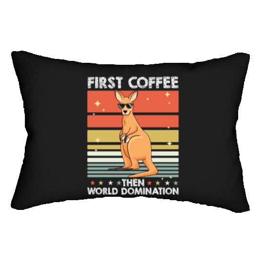 Kangaroo Coffee Lumbar Pillows