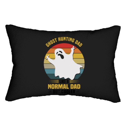 ghost hunting Lumbar Pillows