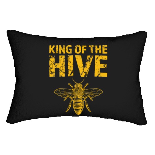 King Of The Hive - Funny Beekeeping - Lover Honey Lumbar Pillows