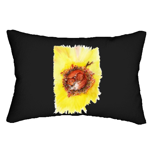 Sleeping fox Lumbar Pillows