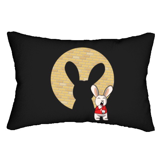 Rock Sign Kawaii Bunny Metal Music Heavy Rock Lumbar Pillows