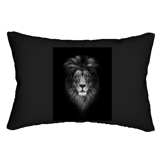 The Majestic Lion Head Lumbar Pillows unisex