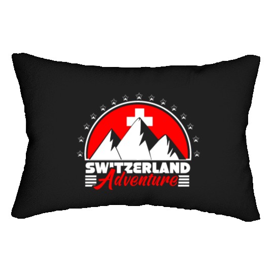 Switzerland Matterhorn Flag Gift Idea Lumbar Pillows