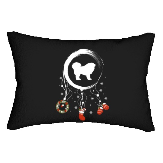 dog dreamcatcher Christmas Tibetan Mastiff Lumbar Pillows